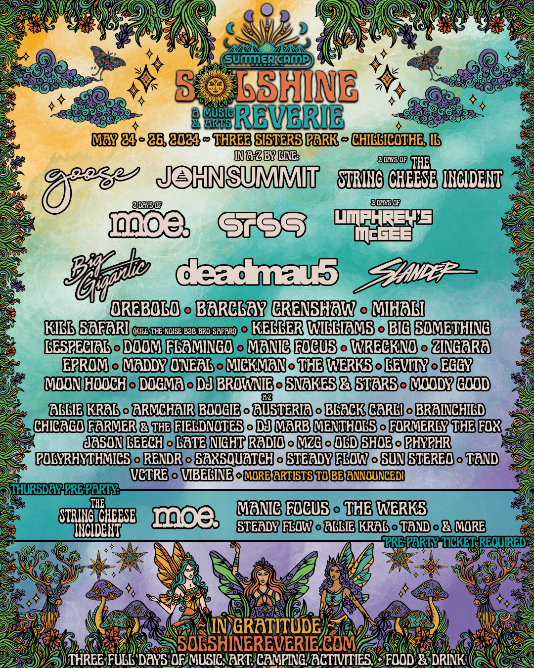 Summer Camp Presents – Solshine: A Music & Arts  Reverie